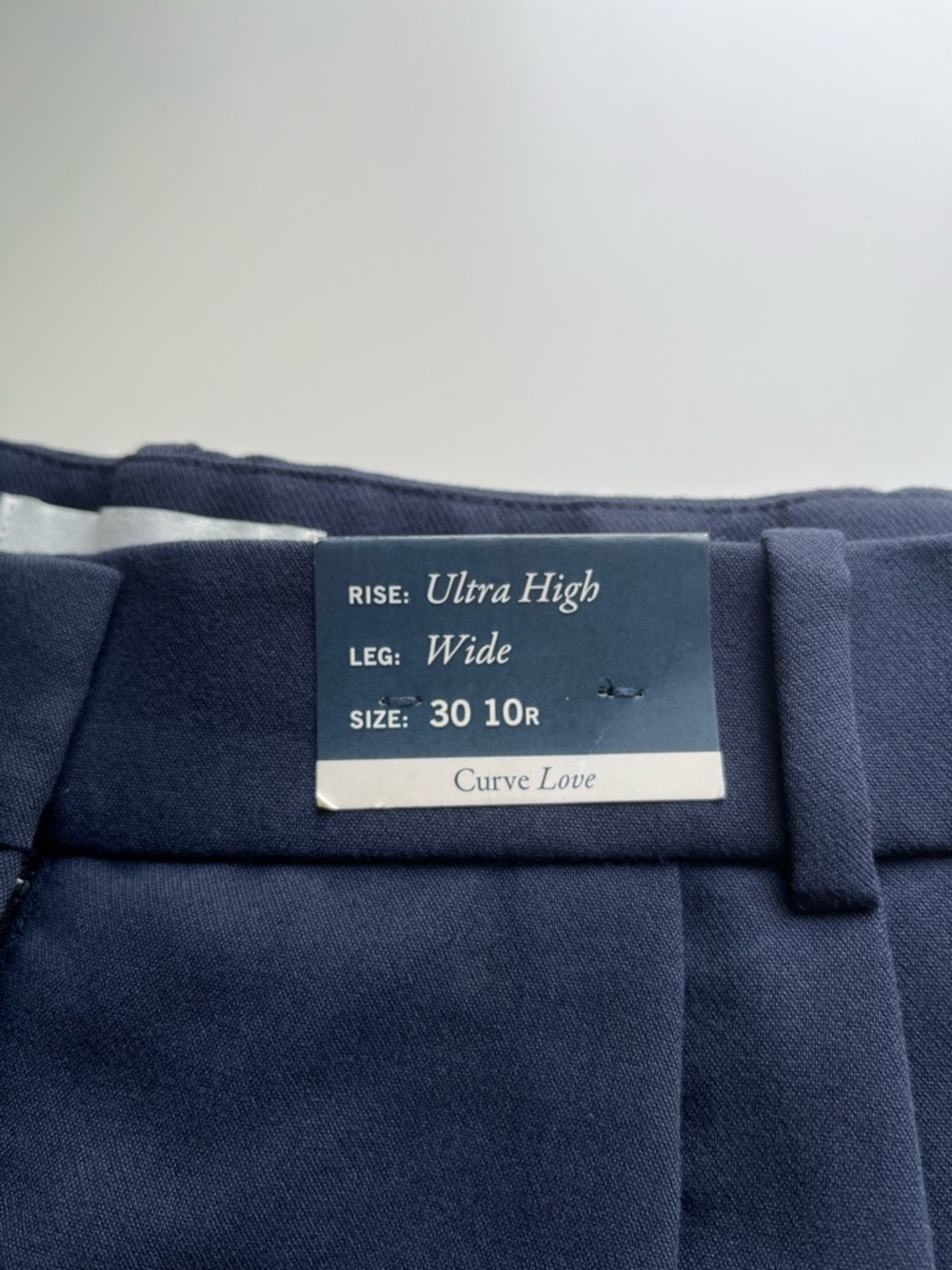 NEW Abercrombie & Fitch Sloane Tailored Wide Leg Pants Curve Love Blue 10 30 R - Picture 7 of 12